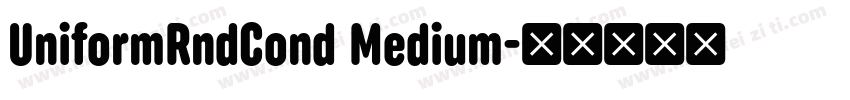 UniformRndCond Medium字体转换